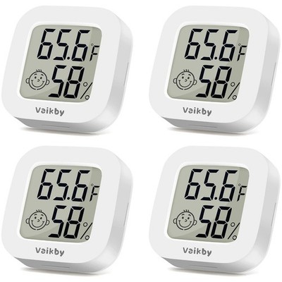 Indoor Thermometer 4pack Humidity Gauge Meter Digital Hygrometer Room Thermomete