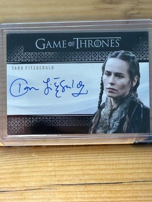 Game of Thrones Tara Fitzgerald Selyse Baratheon Auto Autograph Card Rittenhouse