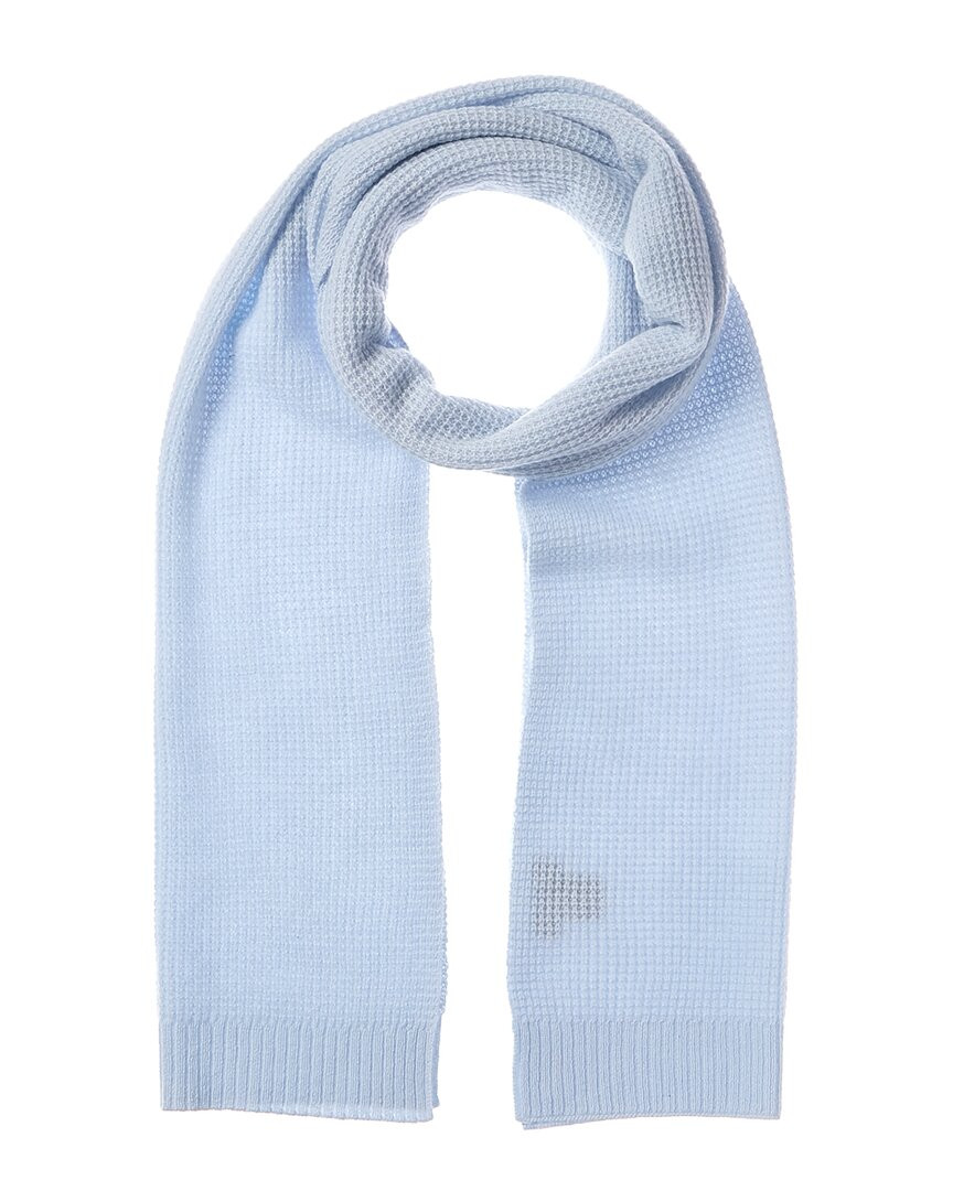 Кашемировый шарф с вафельной строчкой Hannah Rose, женский фиолетовый