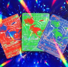 Mew RGB EX Proxy |  30th Celebration Trading Card | Red-Blue-Green