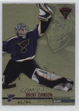 2001-02 Pacific Private Stock Titanium Red 41/94 Brent Johnson #116 1o3