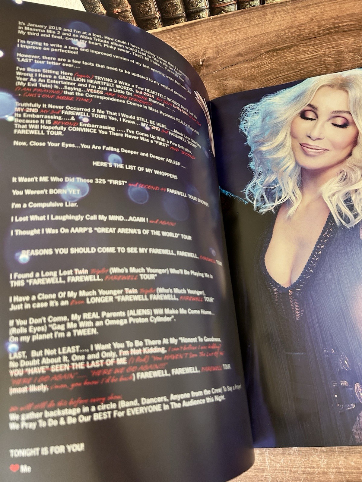 Cher Here We Go Again Tour 2018 Concert Program Book Pre-owned