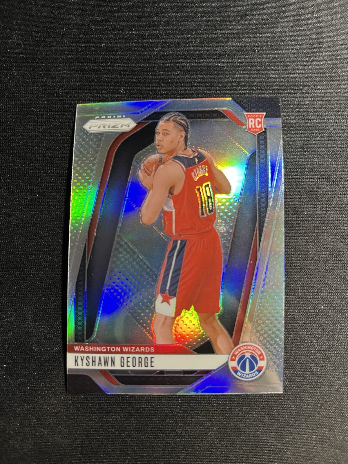 2024-25 Panini Prizm Kyshawn George #257 Silver Prizm (RC)