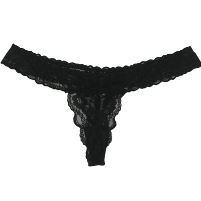 Adore Me Womens Plus Size 4X Black Lace Thong Panty Underwear NWOT | eBay