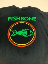 Fishbone Band T-Shirt Short Sleeve Cotton Green Men S to 5XL CB138