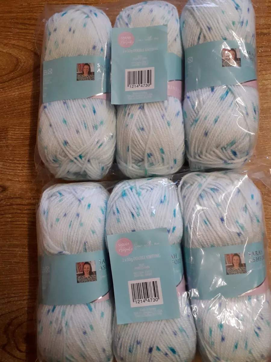 Blue best sale knitting wool