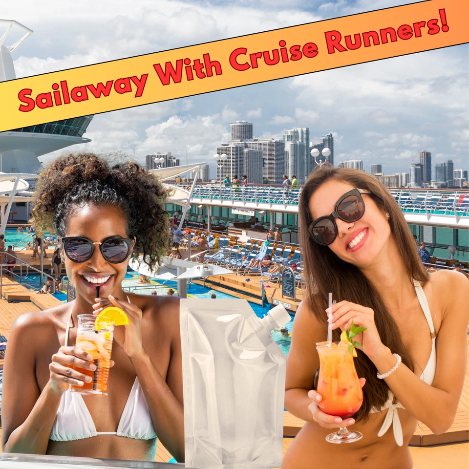 Kit de frasco de crucero 32 oz corredores de ron alcohol licor contrabando bebidas alcohólicas bolsas de vino Foto 4 de 4