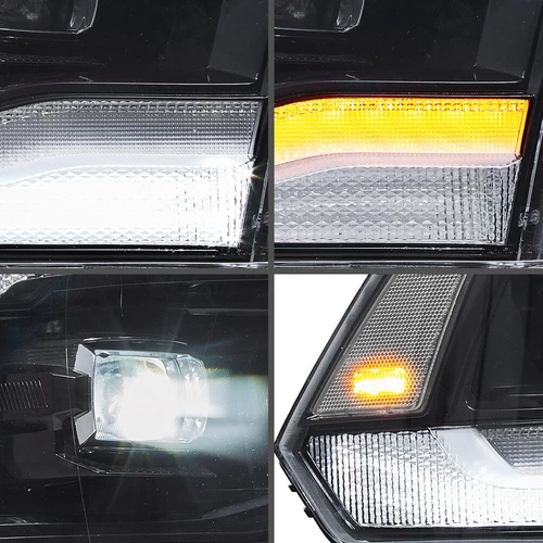 Klare  LED Scheinwerfer für 2009-2018 Dodge RAM 1500 2500 3500 mit sequentiellen - Bild 7 von 10