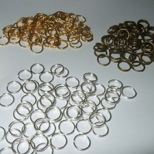 BRONZE SILVER & GOLD SINGLE & DOUBLE JUMP RINGS 4mm 5mm 6mm 7mm 8mm 10mm JR2 