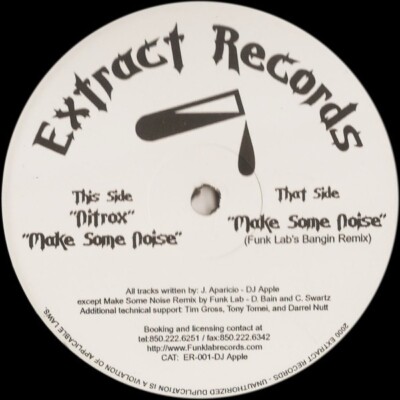 (NM) DJ Apple   Nitrox / Make Some Noise BREAKBEAT GEM (Like New) Funk Lab