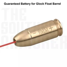 CAL 9mm RED LASER BORE SIGHT BRASS CARTRIDGE BULLET SHAP BORESIGHTER + BATTERIES