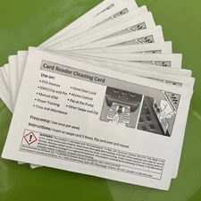 Card Reader Cleaning Card Set Of 10 Waffle Technology (A3)