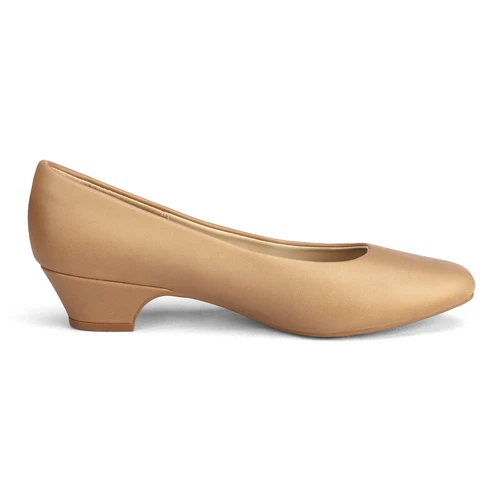 Zapatos de salón clásicos sin cordones de tacón grueso bajo con punta cerrada para mujer - Imagen 8 de 17
