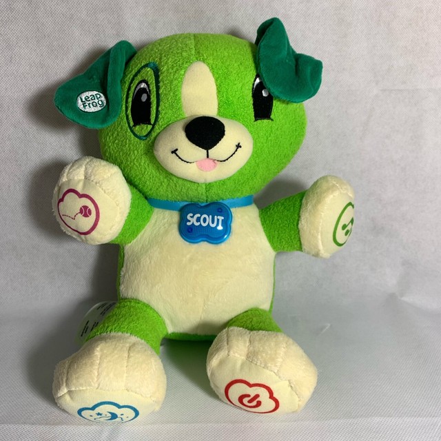 LeapFrog My Pal Scout Green Plush Interactive Puppy Dog Educational