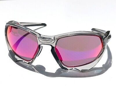 NEW* Oakley PLAZMA Grey Ink Transparent Clear w PRIZM Road Bike Sunglass  9019-03