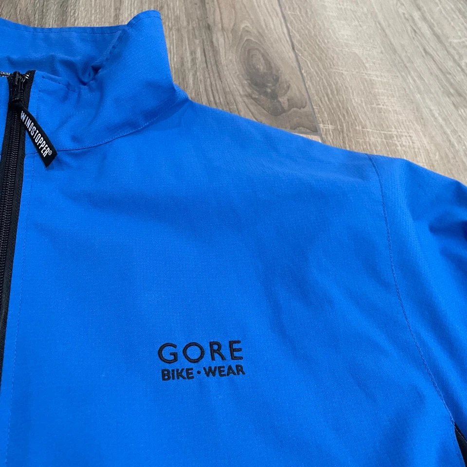 Jaqueta Gore Bike Wear Masculina Extra Grande Azul Windstopper Ciclismo Windbreaker - Imagem 4 de 4