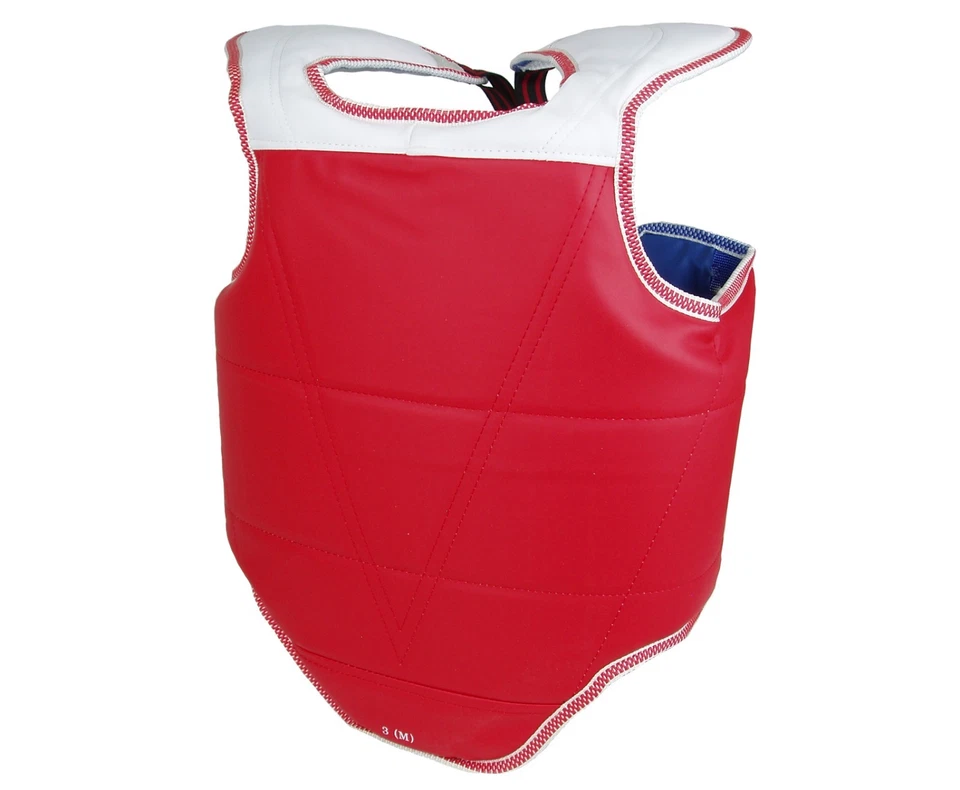 New Martial Arts Chest Guard Reversible Body Protector Taekwondo Sparring Gear - Image 3 of 4