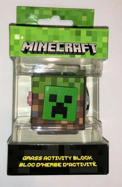 Mojang Thinkgeek Minecraft Grass Activity Block Fidget Cube For Sale Online Ebay