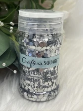x1 Crafter's Square - Glitter Pallettes - Silver  1.4 Oz each New.