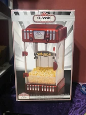 Classic Tabletop Kettle Popcorn Popper Machine - Retro-Style, 2.5 oz Capacity