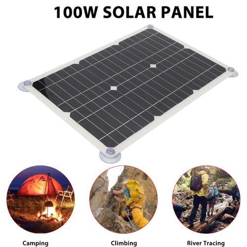 100W Solarmodul Solarpanel Kit mit 100A Solarladegerät Laderegler für Camping - Bild 5 von 12