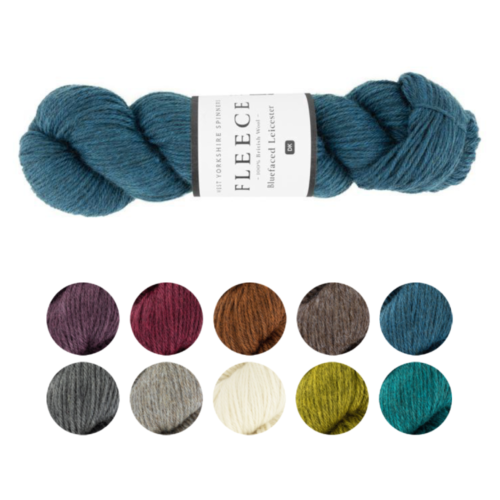Hilanderos de hilo de lana West Yorkshire lana cara azul Leicester DK ganchillo británico - Imagen 1 de 14