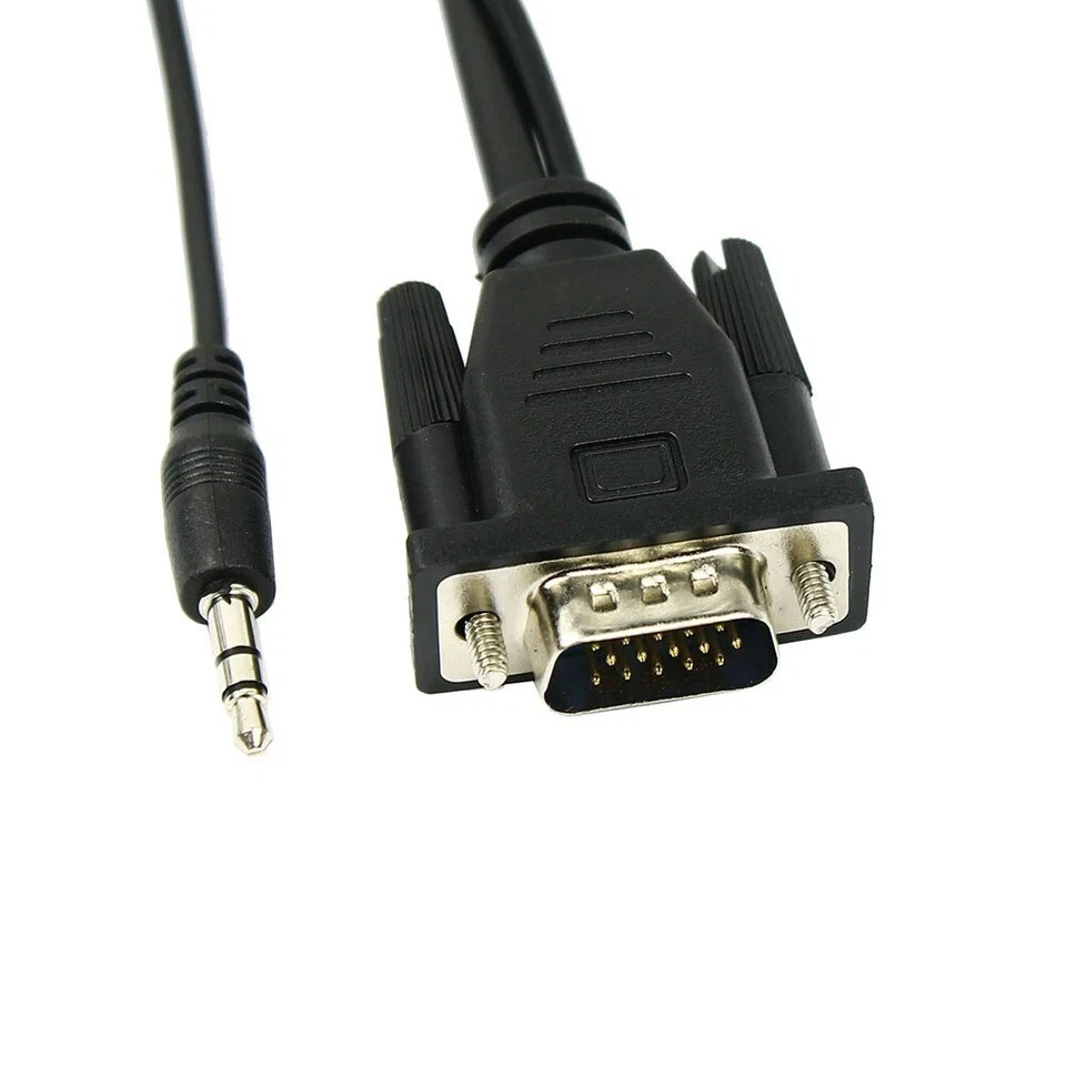 VGA To HDMI Output 1080P HD+ Audio TV AV HDTV Video Cable Converter Adapter - Image 4 of 4