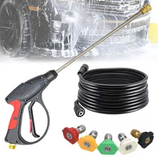 High Pressure 4000PSI Car Power Washer Gun Spray Wand Lance Nozzle and Hose Kit