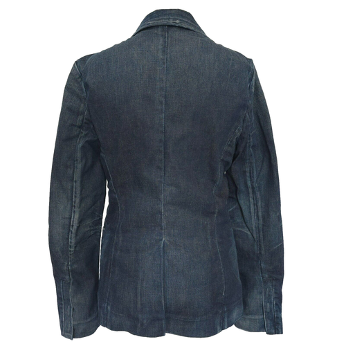 Notify UK10 US6 FR38 17" P2P women's Erica Denim jean jacket dark blue RRP £564 - Picture 6 of 15