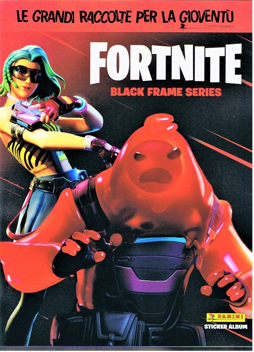 FORTNITE BLACK FRAME SERIES STICKERS 50 POCHETTES