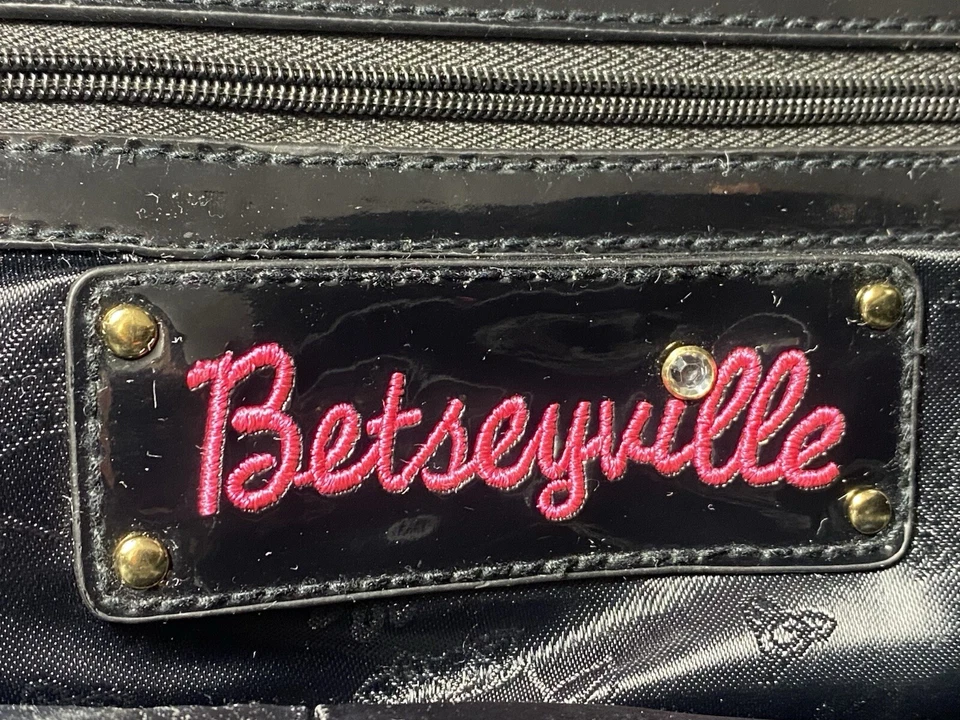 Bolso de Mano BETSEY JOHNSON Labio Rojo BETSEYVILLE Cebra Animal Print Shopper XOX Foto 4 de 4