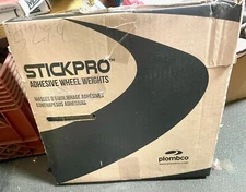 Plombco Stickpro Steel Adhesive Wheel Weights, 1/4 oz segments 1280 pc roll