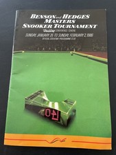 Programme - Benson & Hedges Masters Snooker Tournament 1986
