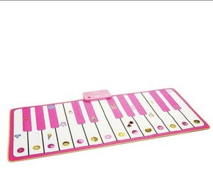 Pink Kids Musical Piano Keyboard Floor Play Mat Educational Toy, Ages 3-7