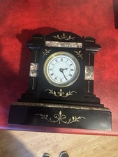 Meramec Art Deco Mantle Clock Marble, Battery-Operated