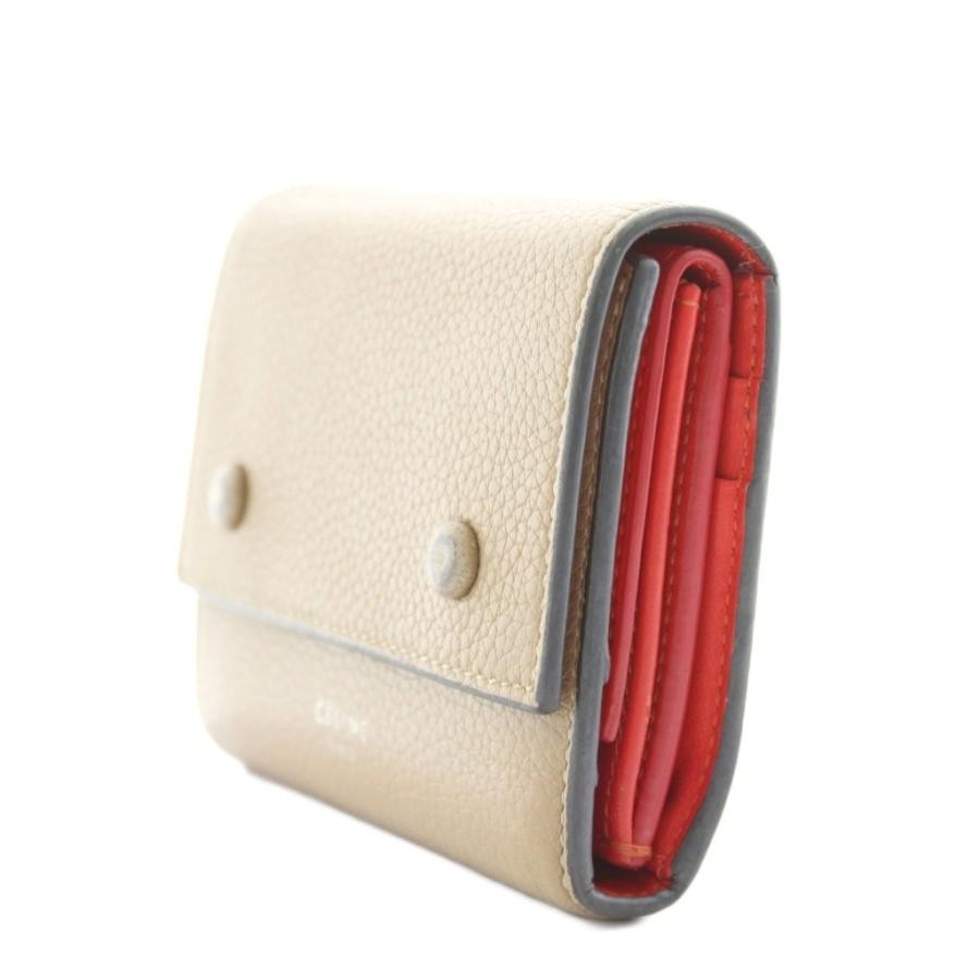 CELINE Small Folded Multi-Function Wallet Leather… - image 4