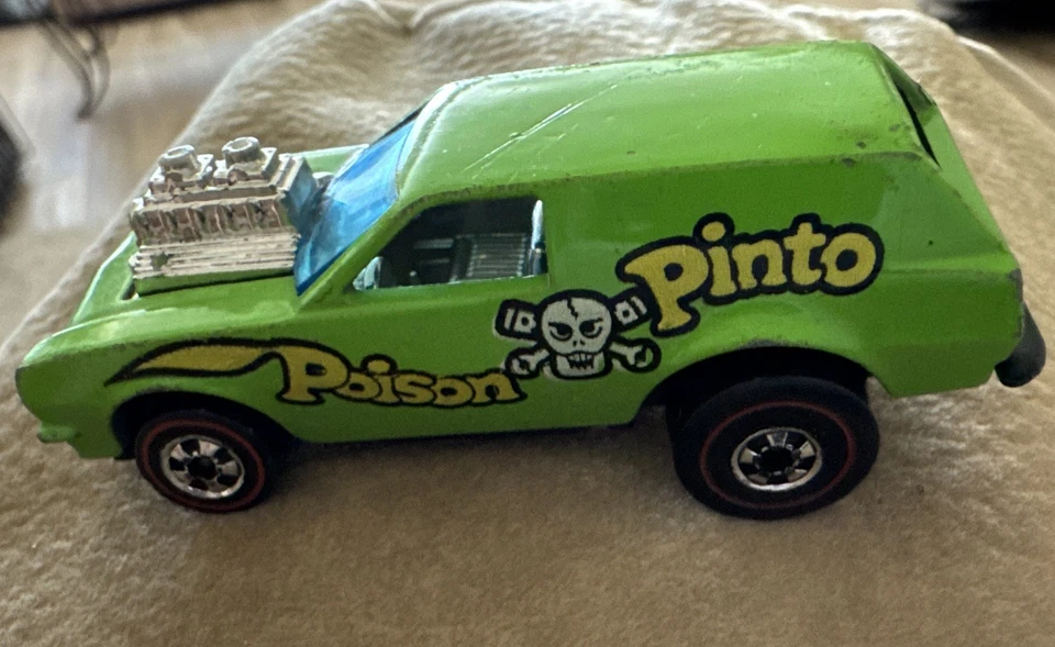 De colección 1975 Hot Wheels Redline POISON PINTO verde claro dueño original bonito Foto 2 de 4