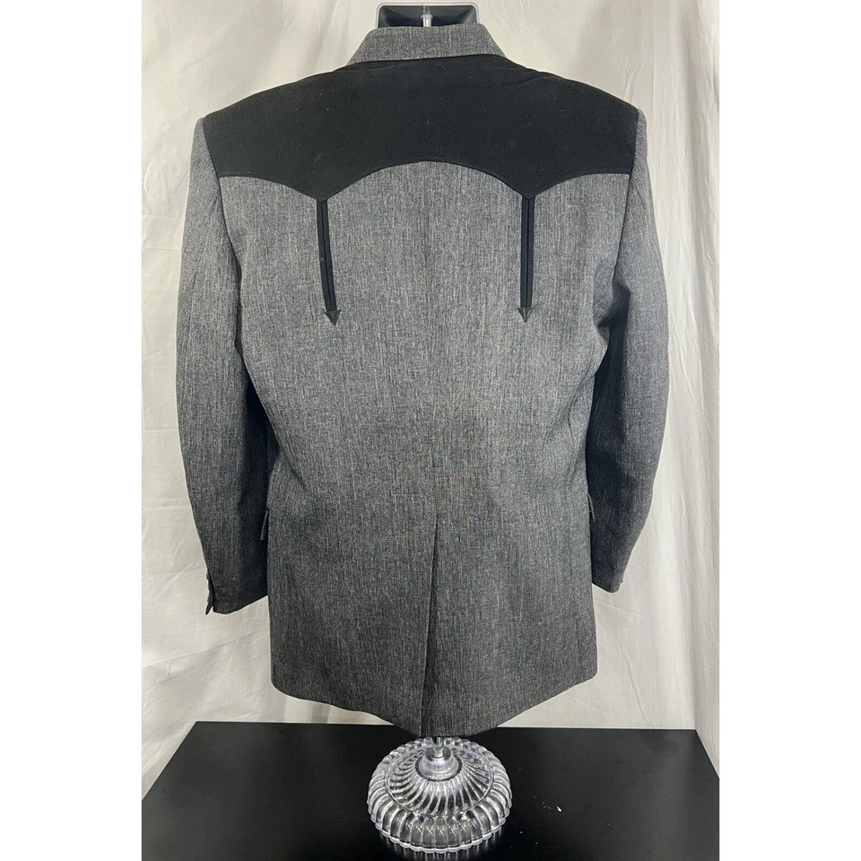 Vintage Circle S Texas Western Sport Coat Jacket Men SZ 40 Reg Rockabilly Cowboy - Image 2 of 4