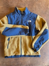 The North Face Denali Fleece Jacket Boys Medium 10-12 Full Zip - Tan and Navy  