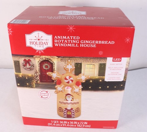 Inflatable Gingerbread House Christmas Display