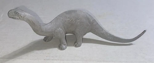 Vintage Marx Brontosaurus Dinosaur From Prehistoric Times Play Set-Grey Plastic