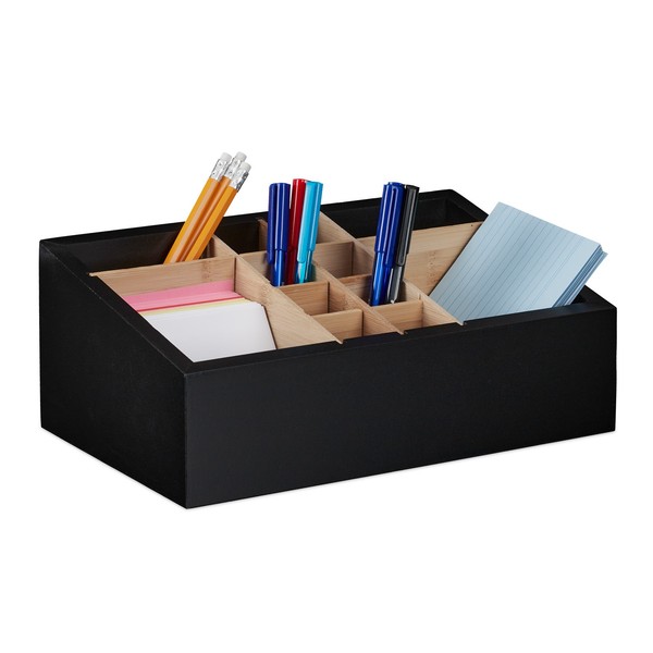 Schreibtisch Organizer 12 FäCher Verstellbar Tisch Organizer Kosmetik Organizer-image