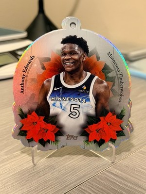 2025-26 Topps Holiday - Oversized Ornaments Die-Cuts Anthony Edwards
