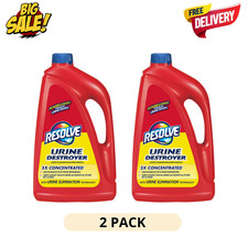 2 Pack Resolve Urine Destroyer 2X Carpet Cleaner Concentrate for Steam Machines