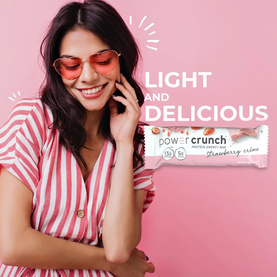 Белковые батончики, высокобелковые закуски с вкусным вкусом, клубничный крем... - Изображение 4 из 4