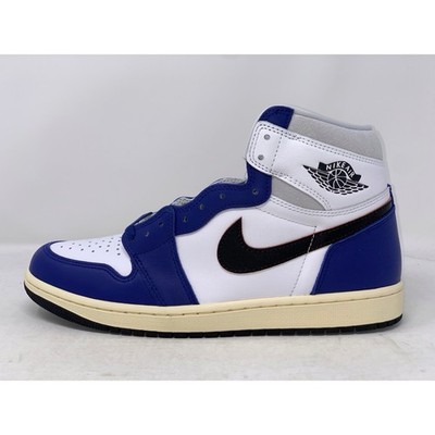 Air Jordan 1 High 'Rare Air' White Blue Sneakers, Size 9.5 DZ5485-100 BNIB