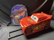 Cars Lightning McQueen 95 Rust-eze Suitcase Carry On Wheels Luggage Child Disney