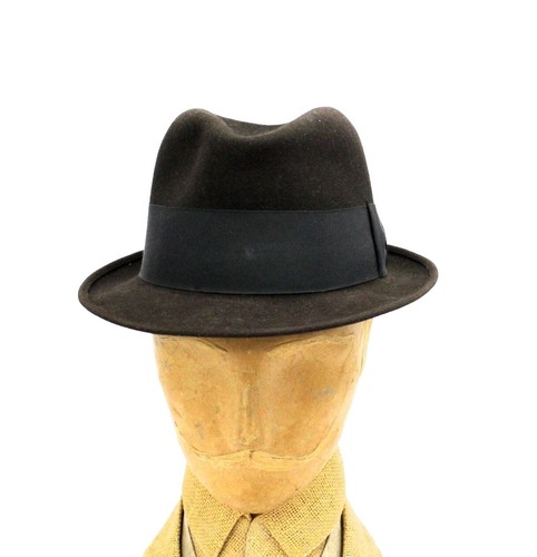 Vintage 40s 50s Tilt Hat Original by Dajon Blue Velvet w Feathers - Hey Viv Vintage 40s 50s Tilt Hat Original by Dajon Blue Velvet w  main image 3