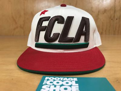 MITCHELL & NESS FLIGHT CLUB LA CALIFORNIA LOGO FITTED HAT OFF WHITE BROWN 7 1/8