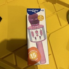 Move2Play Star Karaoke Microphone Bluetooth  15 Pre-Loaded Kids Songs - Pink